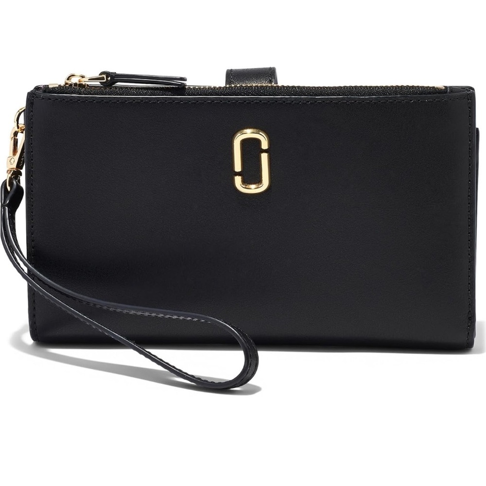 Marc Jacobs Black and Gold Phone Case wallet